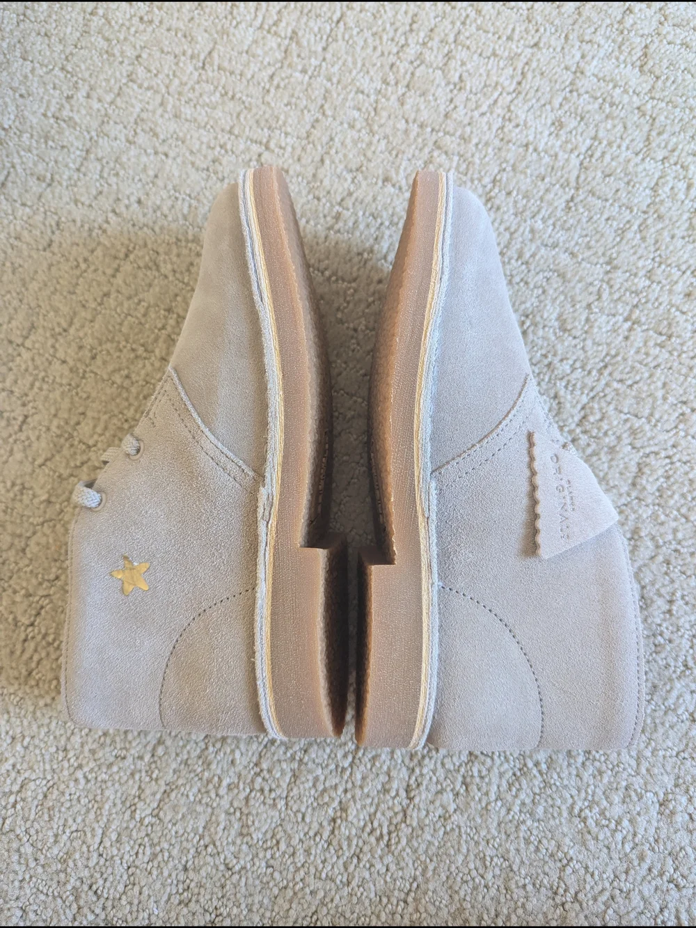 Clarks Originals DESERT BOOT Boy 13.5 Sand Suede Leather Chukka Boots Preppy NEW